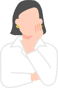 考え込む人物のイラスト